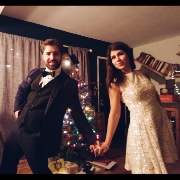 ELIE SAAB Ivory SEQUINED COCKTAIL DRESS - Picture 7 of 7